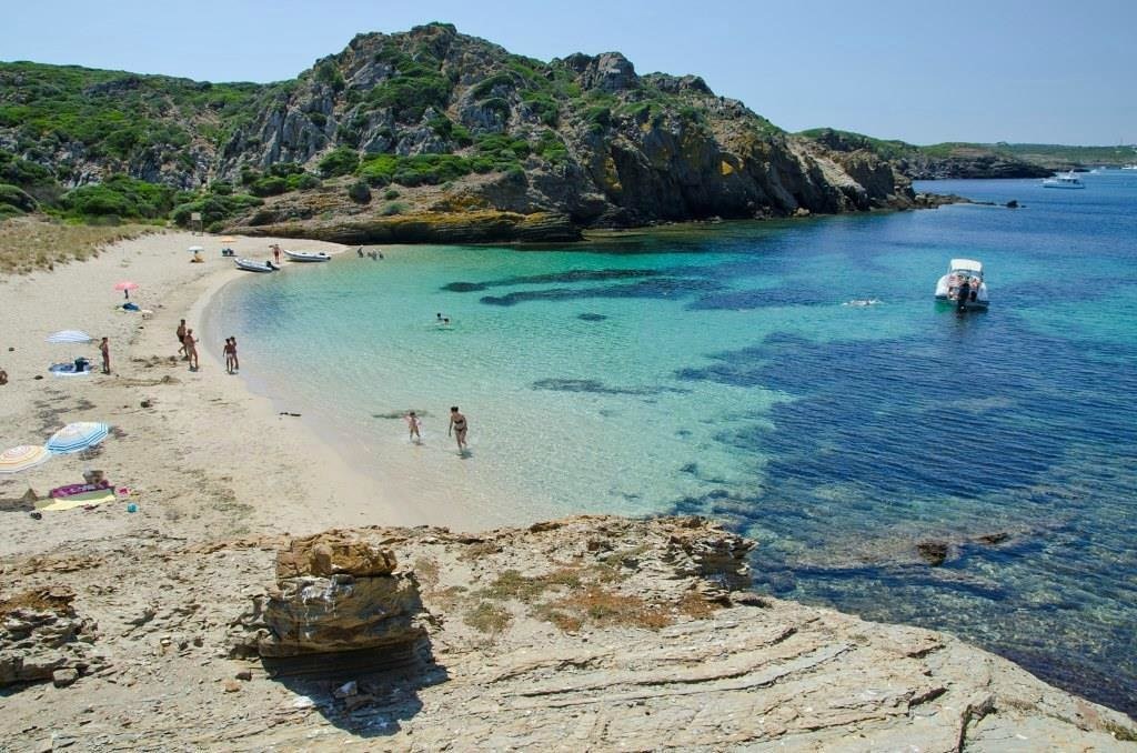Es Grau beach in Menorca 